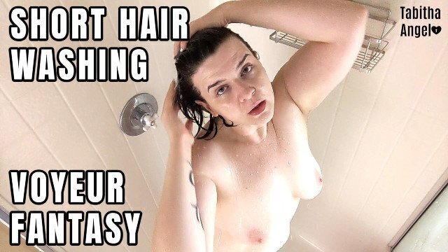 Short Hair Washing Voyeur Fantasy