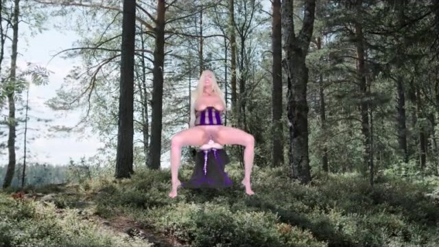 Found torso middle woods rode asshole till squirt over Riding Cowgirl