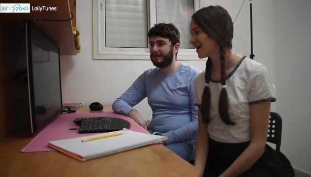 Cute Russian Student Girl Throbbing Creampie