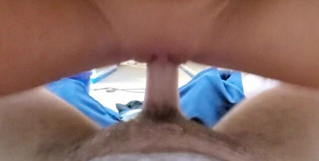 Amateur POV Creampie at work.