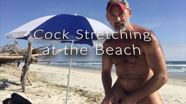 Stretch Your Cock: Nude Beach Edition