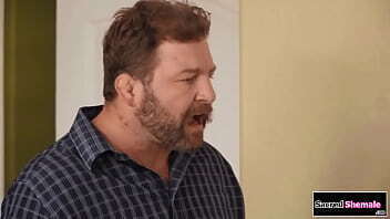 Trans stepdaughter Belle toyed