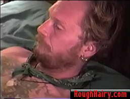 Tatted Straight White trash bear jacking- RoughHairy.com