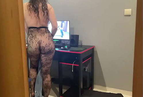 Catching STEPSISTER WATCHING PORN with HIDDEN