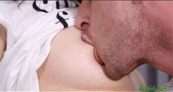 Alluring brunette teenager Andy Darling and throbbing dink