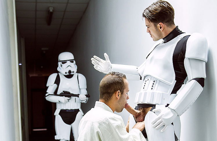 Hector De Silva, Luke Adams, Paddy O'Brian, Troopers in Star Wars 4 : A Gay XXX Parody - JizzOrgy