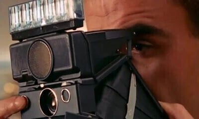 Retro Classic - Black Crotchless Satin Panties Action