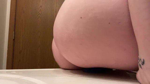 with nice riding dildo