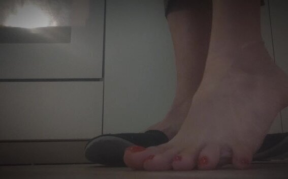 slave films while slippers