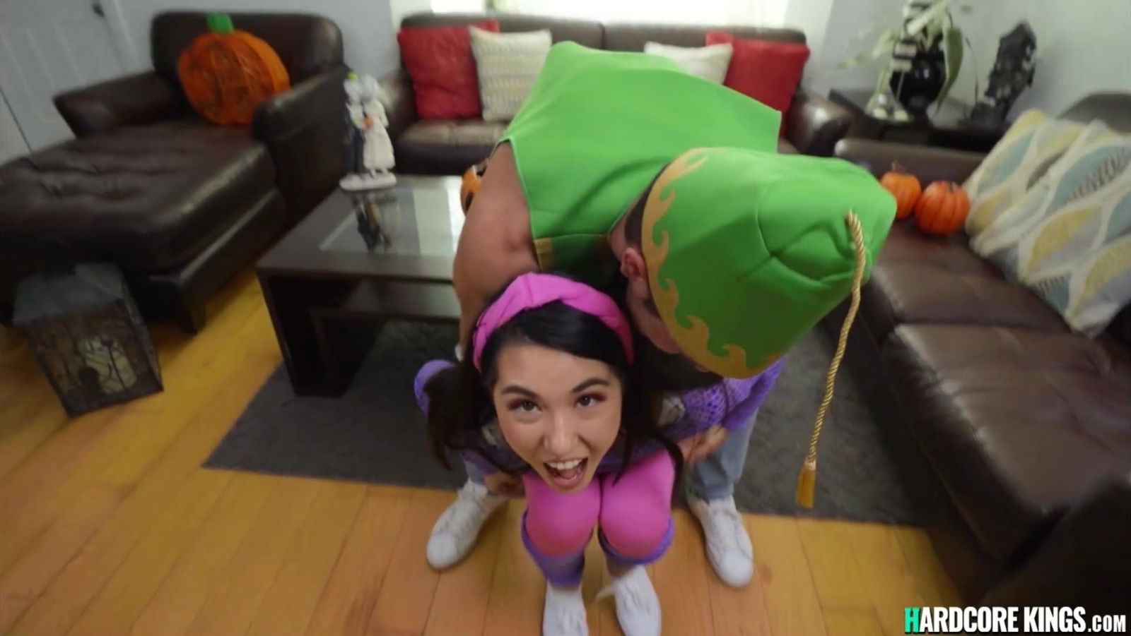 Petite Asian years pound Halloween