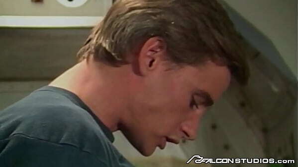 FalconStudios Vintage Jock Blowing Hairy Hunk Airplane