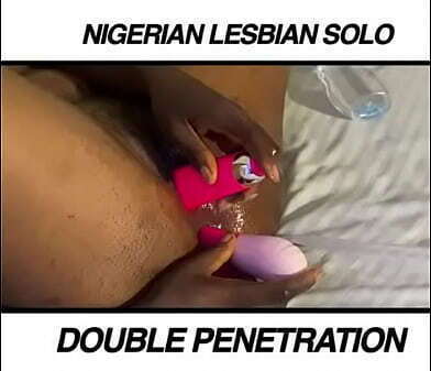 This African ebony squirts rain from pleasuring pussy same time