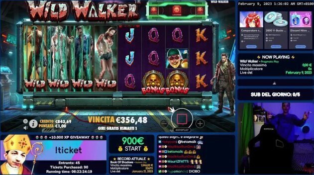 WILD WALKER INCREDIBILE SCOPATA BONUS (C)HUNT