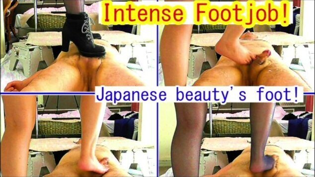 Intense Footjob! Trampling on the penis by Japanese beauty's foot!