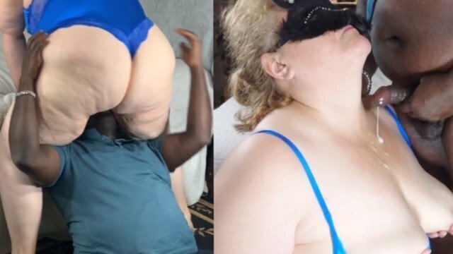 Black Eating Pussy, Blonde Milf Twerking Horny Sexy Butt (Big SSBBW)