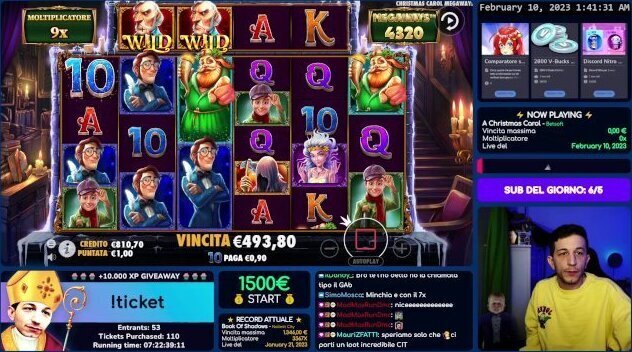 UMBOTTI SCOPATA NATALIZIA CHRISTMAS CAROL MEGAWAYS 580X RECORD PERSONALE