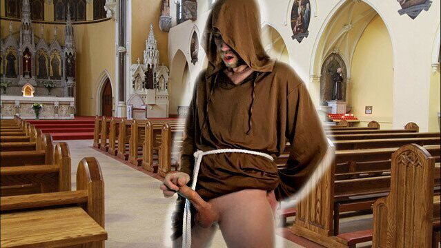 monk must make cumshot with scream church