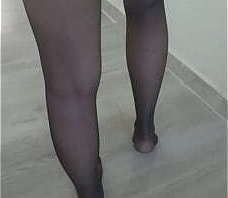 Seksi &uuml_vey annemle naylon &ccedil_orap fetişi