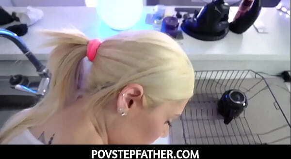 PovStepFather Horny Blonde stepdaughter Sucks Rides Stepdad'_s Nella Jones