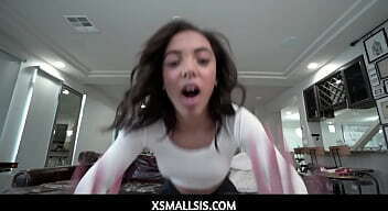 XSmallSis - Young Tiny Teen Stepsister Likes It Rough While Orgasming POV - Zerella Skies, Codey Carter