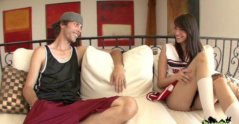 Skinny Emily Grey enjoys while being fucked doggy style