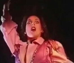 vintage striptease sexy hairy brunette in overknees boots