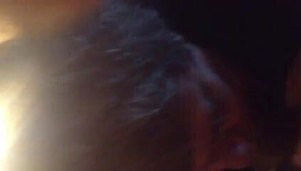 BBW Granny sucks black dick