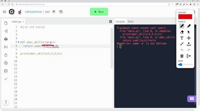 Python args kwargs step step