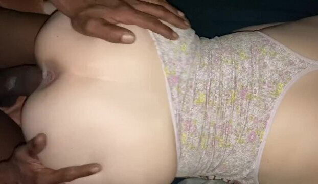 Petite Blonde Teen Tries To Take 12 Inch BBC