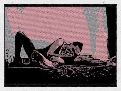 Dark techno meets Romantic comic session