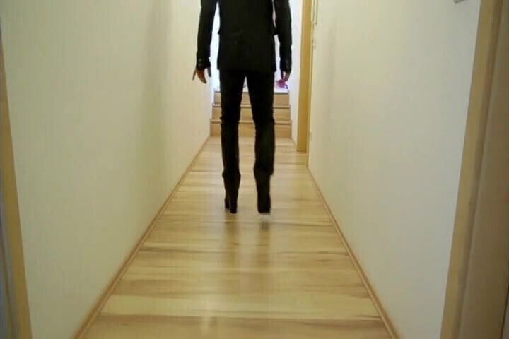 Walking hard in my boots