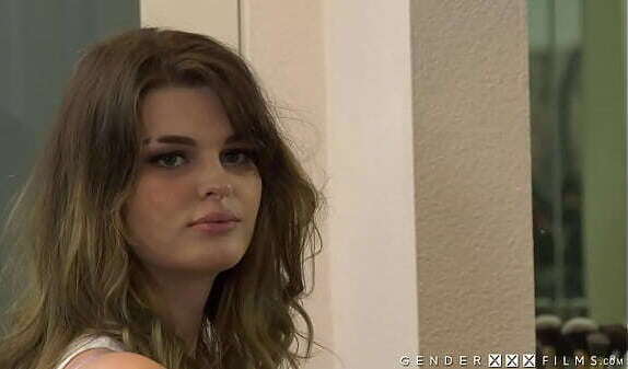 Wow! Your trans stepsis is cute man, we should try to fuck her