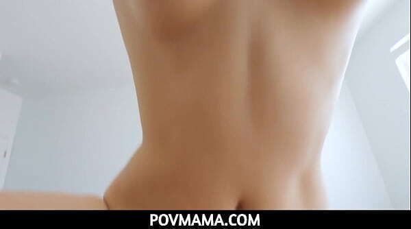 PovMama -Sex teacher stepmom Vidis gave handjob rubbed with thighs
