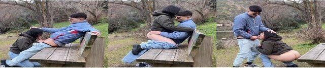 Tarde romántica en el lago, acaba en corrida en la cara