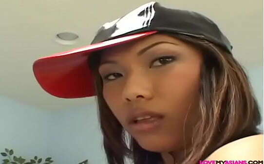 Asian lady enjoys group