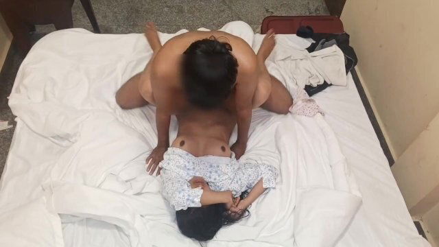 indian desi Village girlfriend painfull with boyfriend hotel