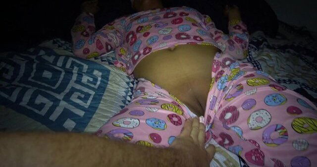 dirty stepdad enjoys getting into stepdaughter´s room play with pussy she´s pregnant