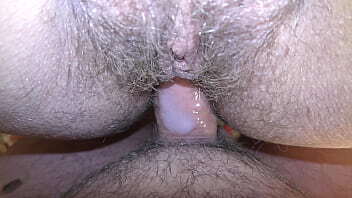 Married young slut-wife with hairy pussy taking huge creampies inside without condom birth control! Milky Mari