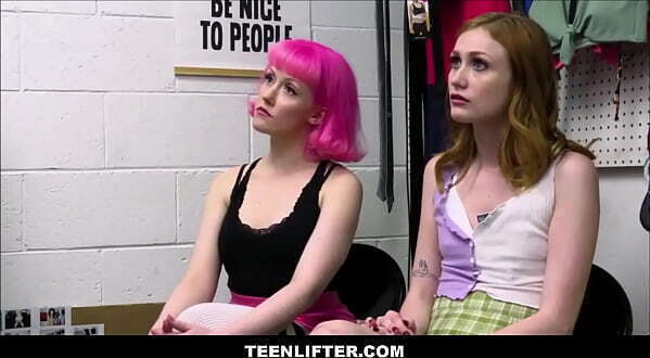 TeenLifter Skinny Teen &amp_ Best Friend Shoplifters Strip Searched &amp_ Fucked Loss Prevention Officer Scarlet Skies, Rees, Calvin Hardy