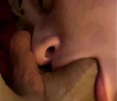 Nerdy dumpster deepthroat Skinny girl glasses covered facial small