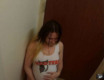 Pregnant Hooters Waitress Emily Blows Stranger Bathroom