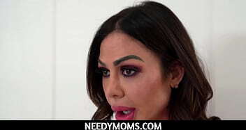 NeedyMoms-Dolci in hot sexy red lingerie taking stepson Nickys hard throbbing cock in her pussy