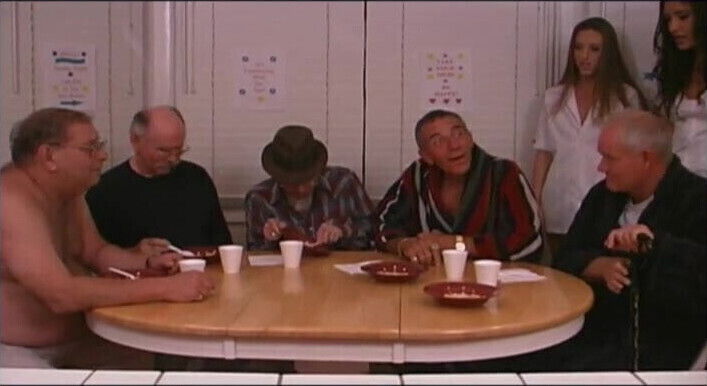 Old men fuck young woman doctor in nursing home