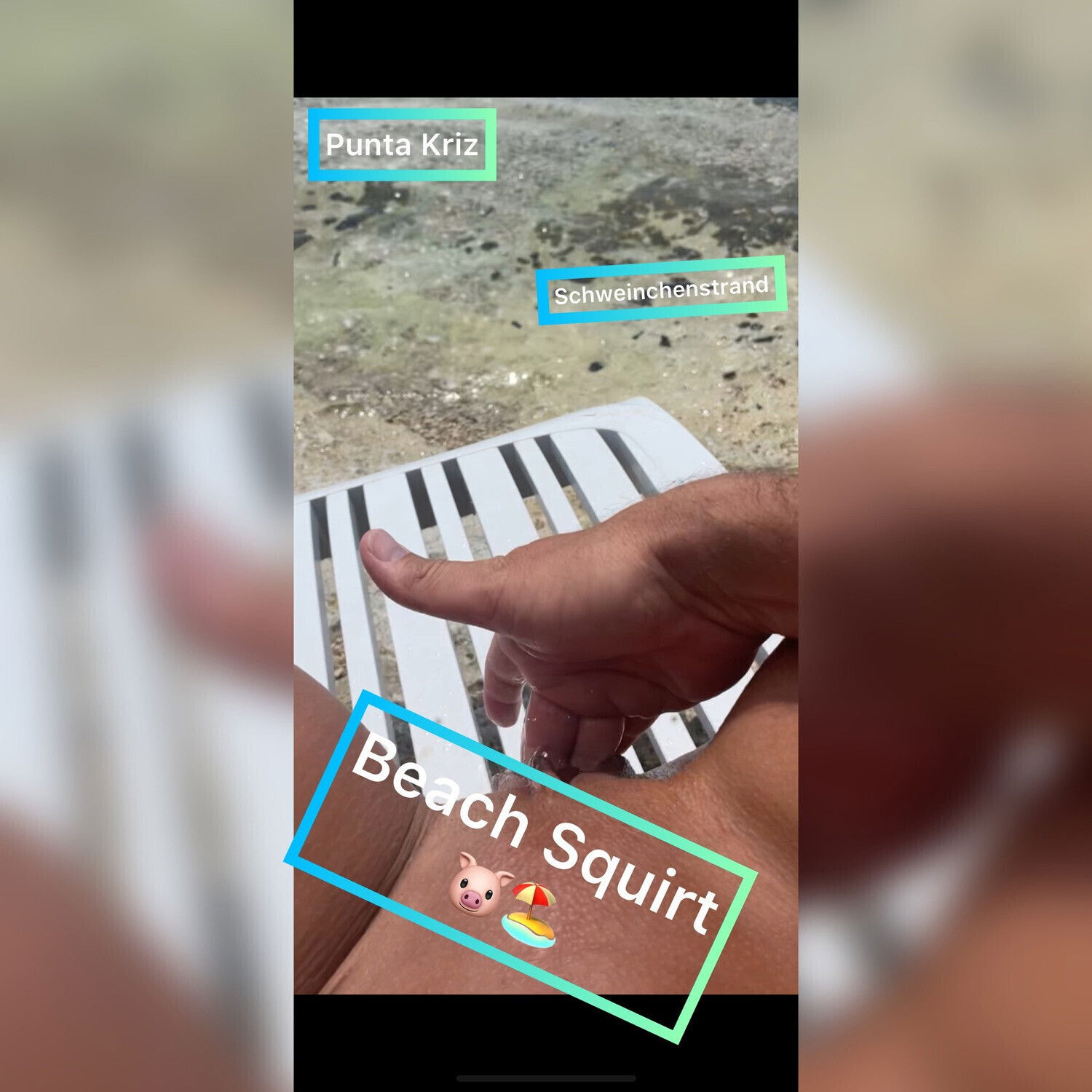 Mega public Squirt Piggy Beach