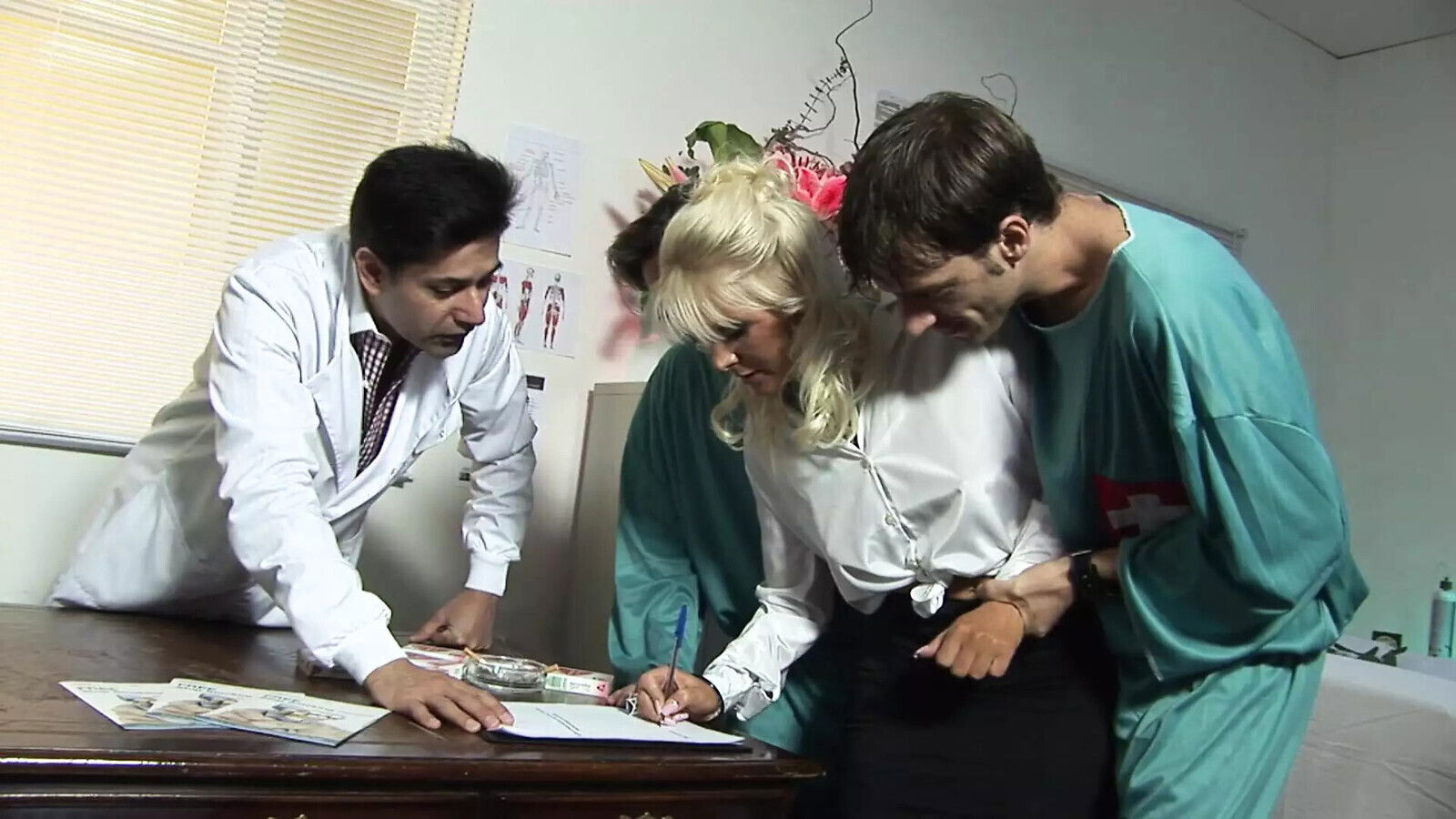 Busty Milf Gets Gangbanged Clinic