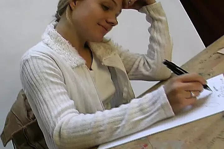 Perky titted German schoolgirl showing masturbation skills
