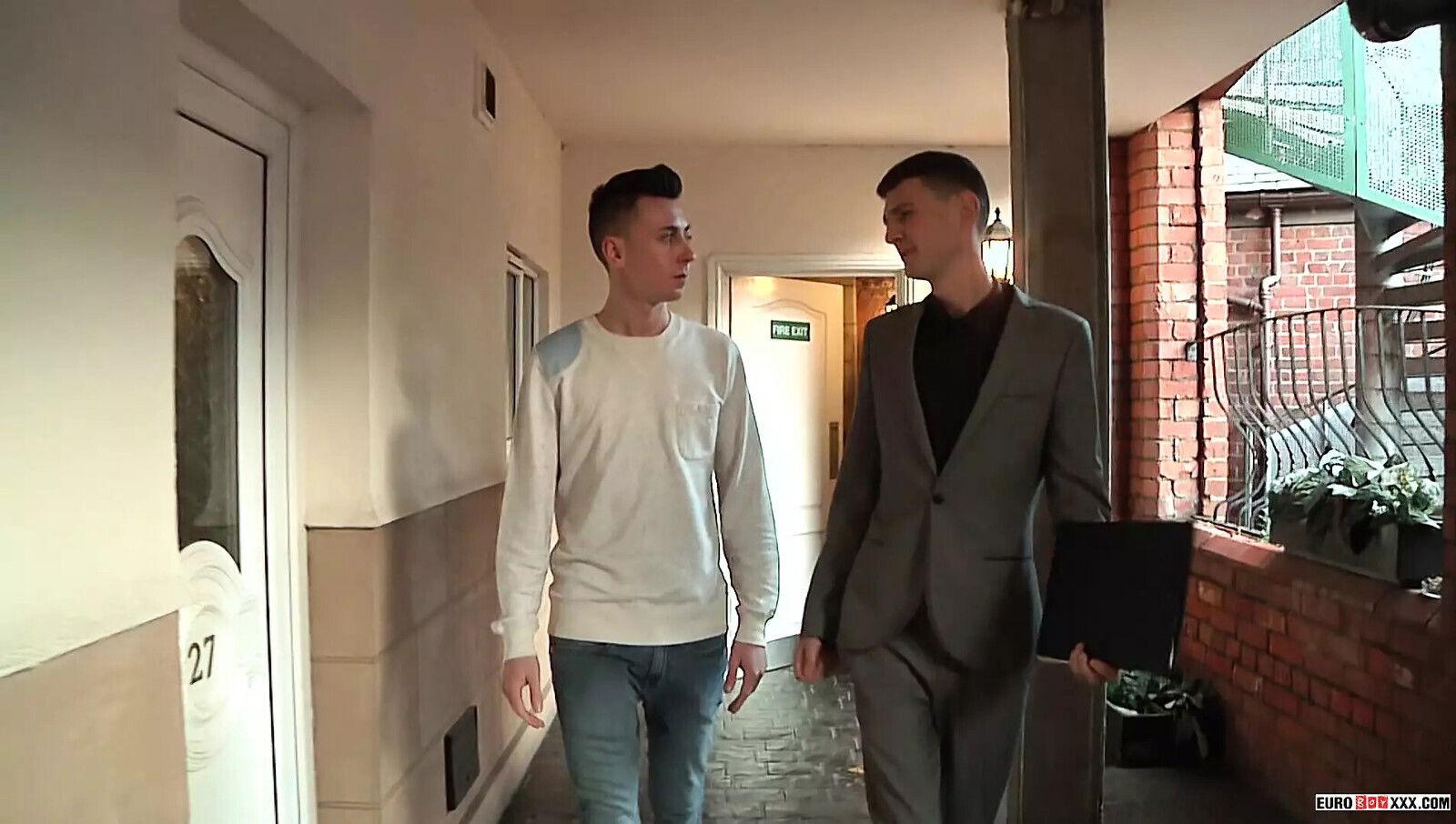 Adorable twink amateurs Riley Jordon Scott Williams fuck