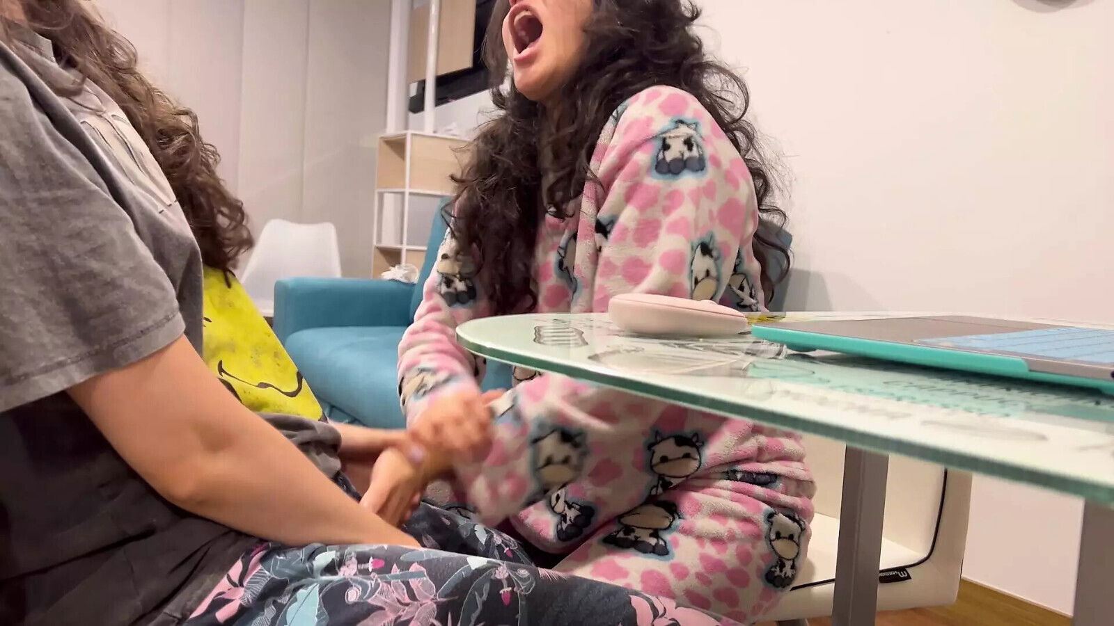 pretend study while secretly touch ourselves