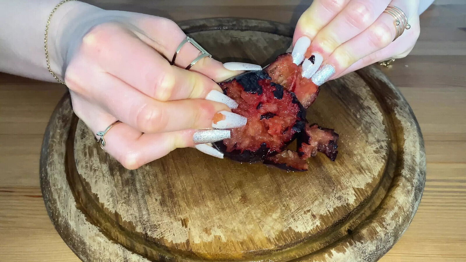 Long Nails Fruits Massacre Part MyNastyFantasy