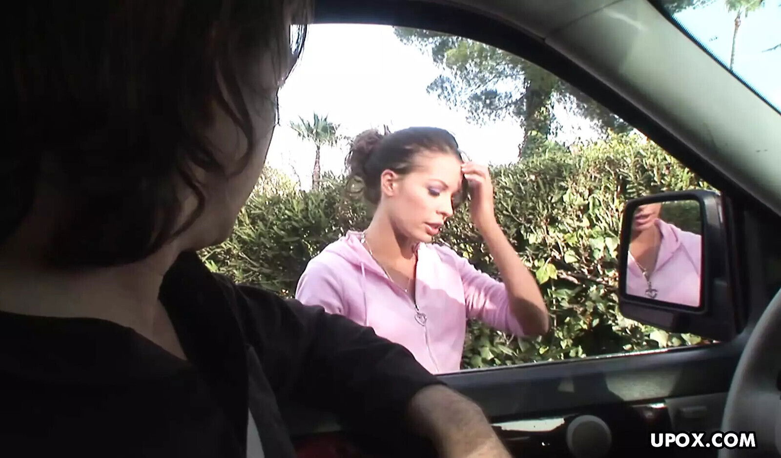 Vanessa Lane, curvy brunette, groans gets fucked outside.